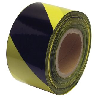 Lev kordonszalag 80mm x 250m, fekete-sárga, 38946