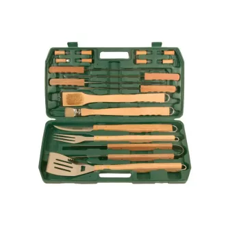 Lev grillező készlet 18 részes, inox, 43077