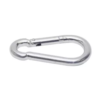   Lev alumínium karabíner 5mm, ZN/horganyzott, DIN5299C, 51205