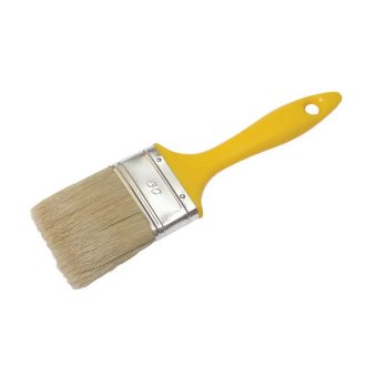   Lev festő ecset 60x15x60mm, natúr sertésszőr, sárga nyelű, 52216