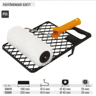   Lev Teddy festőhenger szett 180x6x42x20mm, PES, lehúzóráccsal, 52610