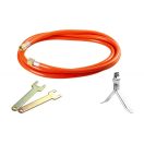 Lev melegítő fáklya, pörkölő 55x850mm, 3m tömlővel, 35kW, 69906