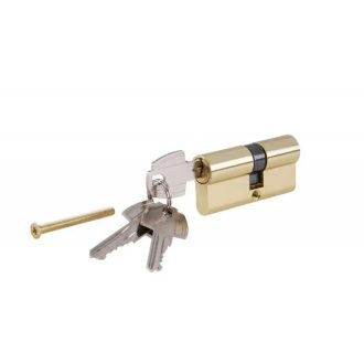 Lev zárbetét 65mm, 75g, nikkelezett, 3 kulccsal, 23000 ZAR