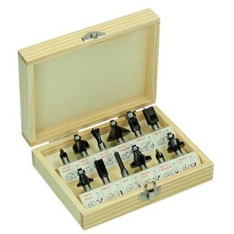 Hikoki marófej készlet fa dobozban, 6mm, 12db-os, 500507