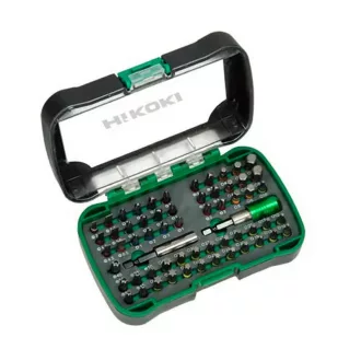   Hikoki bitkészlet, 60db-os, 1/4 25mm, PH/PZ/FL/T/TX/hatlapú, 750364