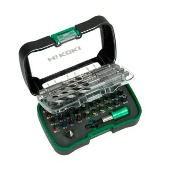   Hikoki bit- és fúrószárkészlet, 50db-os, 1/4 25mm, PH/PZ/FL/T/TX/hatlapú/fa-fém fúrószárak, 750365