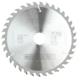 Hikoki TCT körfűrészlap 190x30mm Z18, fa, 752436