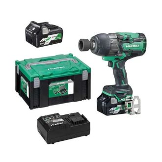   Hikoki akkus MultiVolt 36V ütvecsavarozó 1/2" szénkefementes, + 2 db BSL36A18 akku (36V/2,5Ah) és 1 db UC18YSL3 töltő, Hitboxban, WR36DBWRZ