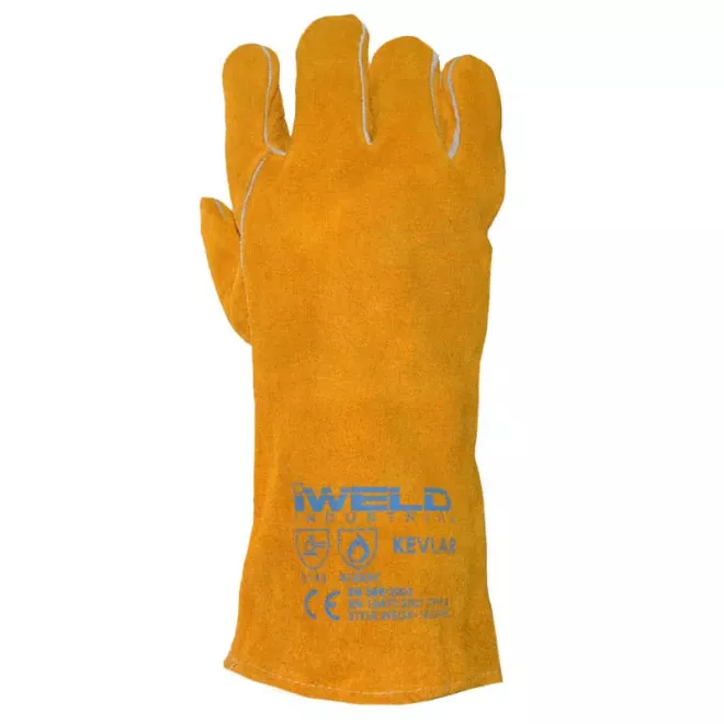 Hegesztő védőkesztyű, bélelt, KEVLAR 14" (WEGK-1410-YL) 10-es, 50WEGK1410YL