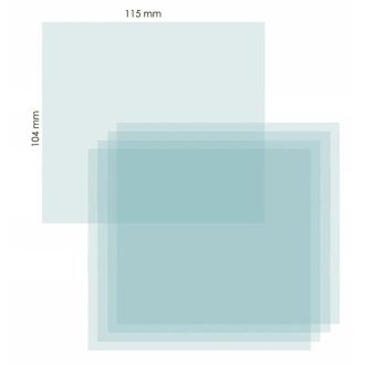   Külső védőplexi BLACKBASE/NORED EYE/FANTOM 115x104mm, 8OUTCOVLENS