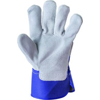   MV bőrkesztyű, 3143, szürke erős marhahasíték/kék vászon 10, 161