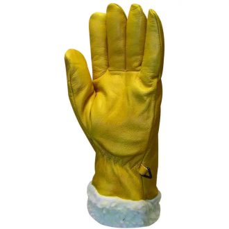   MV bőrkesztyű, téli, Islande, sárga színmarha/szőrmebélés 32cm 9, 2489