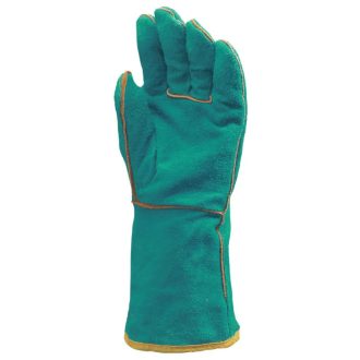   MV szikraálló hegesztőkesztyű, zöld marhahasíték, belső pamutbéléssel 10, 2630
