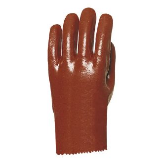   MV mártott PVC kesztyű, bordó, sav/lúg/olajálló, 27cm 10, 3510