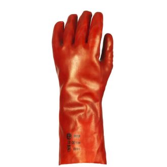 MV mártott PVC kesztyű, piros, 36cm hosszú 10, 3620