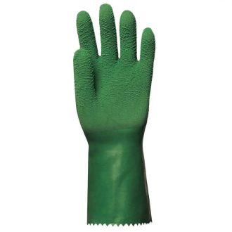   MV mártott zöld krepp latex, érdes, csúszásálló, 32cm 10, 3815