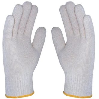   MV kötött pamut, duplaszálas cérnakesztyű, fehér 7-8, 4300