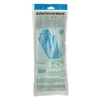   MV mártott kék gumikesztyű, saválló, 30cm/1,3mm, pamut belső 9, 5209