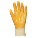 MV Eurodex tenyéren mártott sárga nitril kesztyű, actifresh 10, 9310
