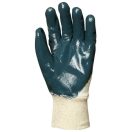 MV tenyéren mártott kék nitril kesztyű 7, 9417