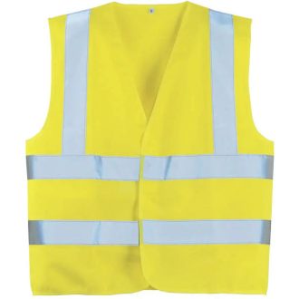   MV Coverguard Jólláthatósági mellény 2 vízszintes csíkkal sárga 2XL, 70243