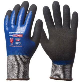   MV Eurocut 5 N555 vágásbiztos, végig kék nitril + Sandy CSB réteg 9, 1CRFN09