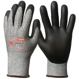   MV Eurocut 3 N360 szürke vágásbiztos fekete mikrohab.nitril tenyér 11, 1CRVG11