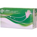 MV latex vizsgálókesztyű, púderozott, zöld doboz S, 100db/doboz, 5806B S