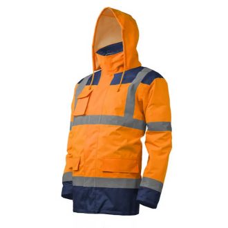   MV Coverguard Kanata 4/1 HI-viz narancs/kék PE kabát L, 7KANOL
