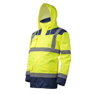   MV Coverguard Kanata 4/1 HI-viz sárga/kék PE kabát M, 7KANYM
