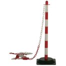 MV jelzőlánc piros/fehér, 25m, 5 méterenként bontható, GAN70050