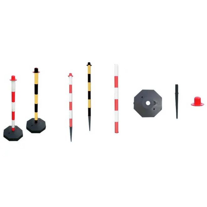 MV tartóoszlop + vizes talp piros/fehér, GAN70060