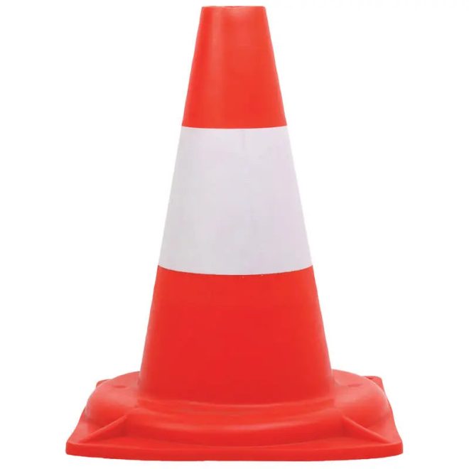 MV közúti jelzőbója 30cm piros/fehér, GAN70299