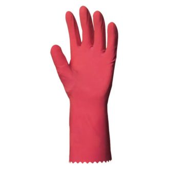   MV Euro Protection munkavédelmi HTG rózsaszín gumikesztyű, 30cm/0,4mm, bolyhozott belső S-7, 5017