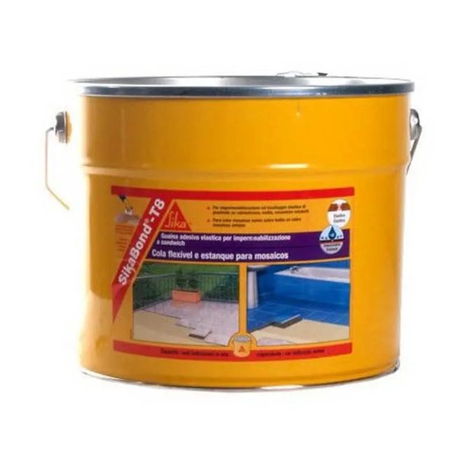 SikaBond T-8 rugalmas vízszigetelő- és ragasztóanyag bézs 10liter/vödör (13,4kg), 135993