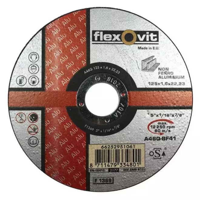 Flexovit Industrial Line vágókorong 230x2,5x22,2mm, BF41, ALU, 66252833021