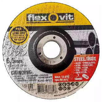   Flexovit Pro tisztítókorong 125x6,5x22,2mm, BF27, fém-inox, 66252920418