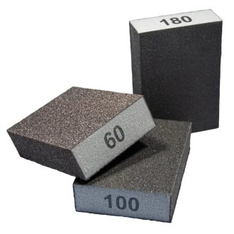   Flexovit csiszolószivacs, négy oldalú 100x66x26mm P60 fa, festék, lakk, 77696094098