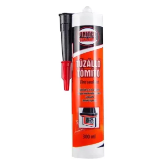   United Sealants tűzálló-, Kályhatömítő 1500°C 300ml, antracit, 2020 UNITED