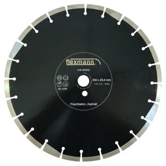   Flexmann For Cut gyémánttárcsa AS 400x3,6x10x28x25,4mm szegmentált, aszfalt, friss beton, AS-6003