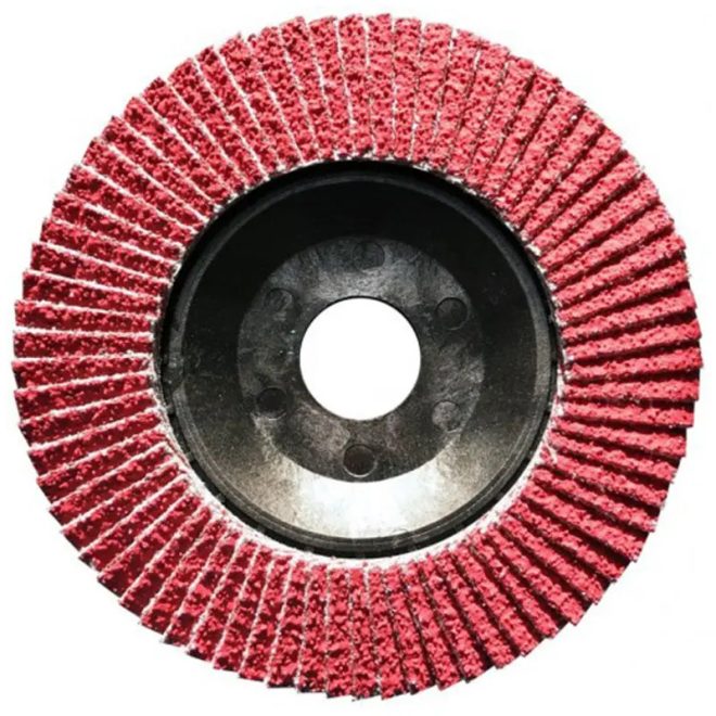 Flexmann For Cut kerámia lamellás csiszolókorong 125x22mm K80, műanyag, kúpos, fém-inox, CK-1327