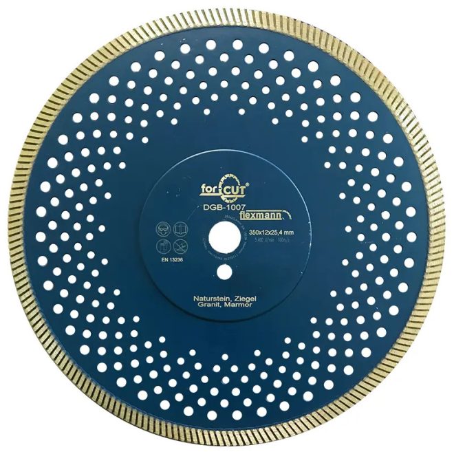 Flexmann For Cut gyémánttárcsa DGB 300x3,0x12x25,4mm turbo, beton, gránit, klinker, DGB-1006
