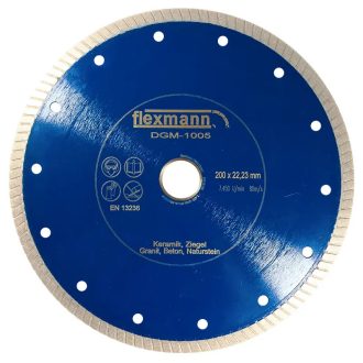   Flexmann For Cut gyémánttárcsa DGM 125x1,2x8x22,2mm turbo, kék, gránit, márvány, DGM-1002