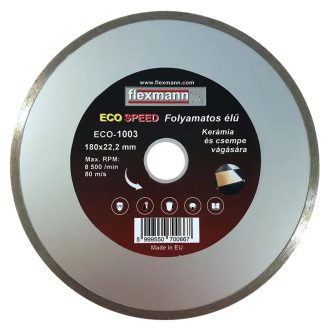   Flexmann For Cut gyémánttárcsa ECO 180x2,2x5x22,2mm folyamatos élű, kerámia, csempe, ECO-1003