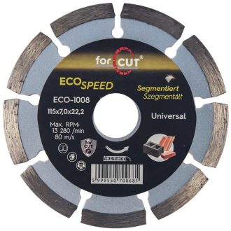   Flexmann For Cut gyémánttárcsa ECO 115x2,0x7x8x22,2mm szegmentált, univerzális, ECO-1008