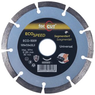   Flexmann For Cut gyémánttárcsa ECO 125x2,0x7x9x22,2mm szegmentált, univerzális, ECO-1009