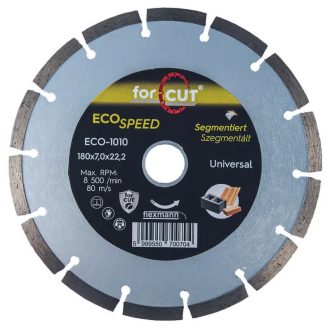  Flexmann For Cut gyémánttárcsa ECO 180x2,3x7x14x22,2mm szegmentált, univerzális, ECO-1010