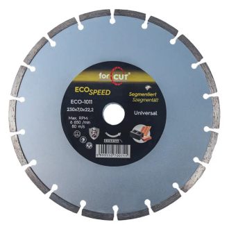   Flexmann For Cut gyémánttárcsa ECO 230x2,6x7,5x16x22,2mm szegmentált, univerzális, ECO-1011