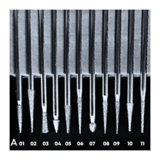   Flexmann For Cut gyémánt tűmaró (különböző fejformákkal), GY-T