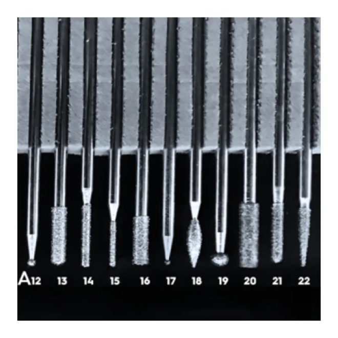 Flexmann For Cut gyémánt tűmaró (különböző fejformákkal), GY-T